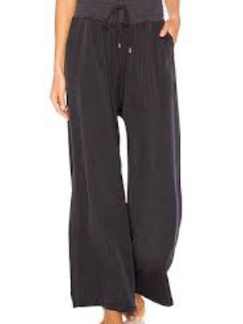 FP Movement by Free People Mia Wide-Leg Pants, Sz L, Navy, Like New